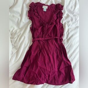 XS Sleeveless Ruffle-trim babydoll blouse by Motherhood Maternity. EUC.